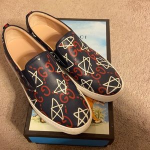 Gucci ghost slip on sneaker